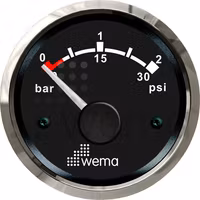 WEMA turbotrycksmätare 2 bar