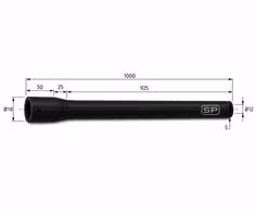 Silicone slang 1 meter (ingår i Air-kit) 18-12 mm Volvo penta