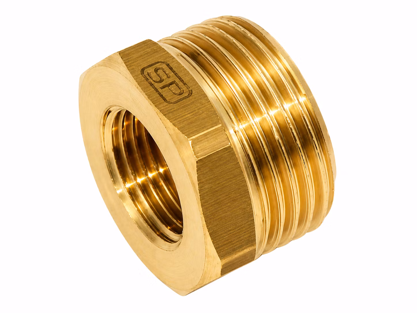 Mässing adapter utv. gänga M10x1 & inv. gänga 1/8"-27 NPT