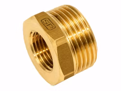 Mässing adapter utv. gänga M14x1,5 & inv. gänga 1/8"-27 NPT
