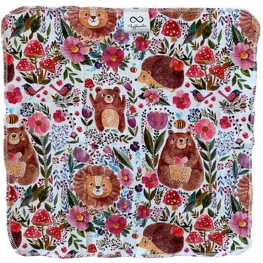 Vikblöja newborn bambu och bomullstrikå 35x35 cm