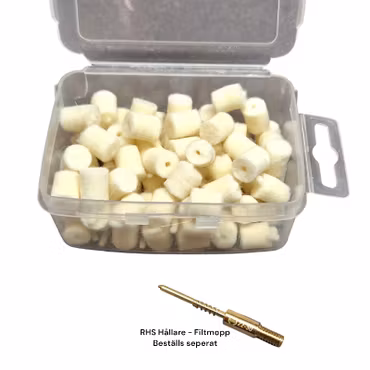 Filtmopp för Piprengöring - 80st - Passar kalibrar 9mm - 357 och liknande
