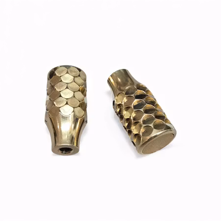 Blaser Slutstycksknopp - DragonScale (Golden Heritage) Blank mässing bricka för gravering