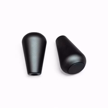 Blaser Slutstycksknopp - Drop - Blank alu-svart bricka för gravering