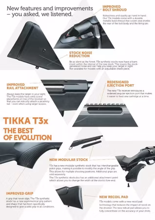 Tikka T3x Lite Adjustable - Gängad M15x1