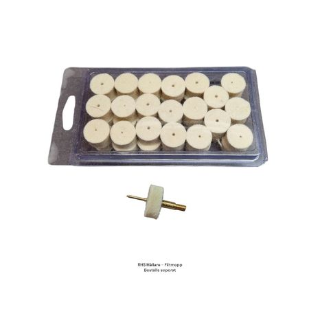 RHS Rengörings Filtmopp - 40st - Passar kaliber 12Ga - Slug - Hagelvapen