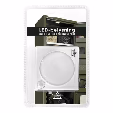 LED-lampa med ljus- och rörelsesensor