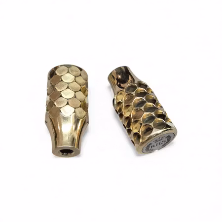 Slutstycksknopp - DragonScale (Golden Heritage) RHS rostfri bricka