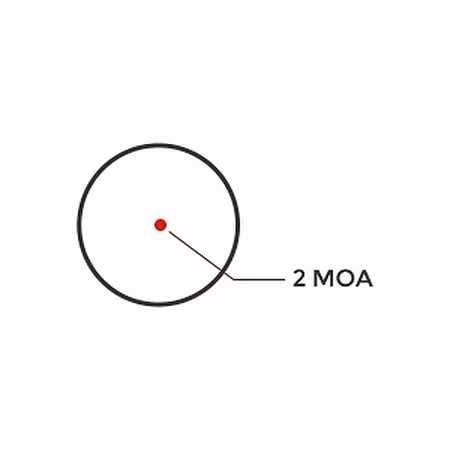 Holosun AEMS Core 110101 1x Röd 2 MOA Dot Reflexsikte