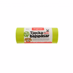 Dogman Hundeposer med håndtak 50p Limegrønn