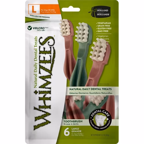 Whimzees Toothbrush Star L, 6 stk, 360 g