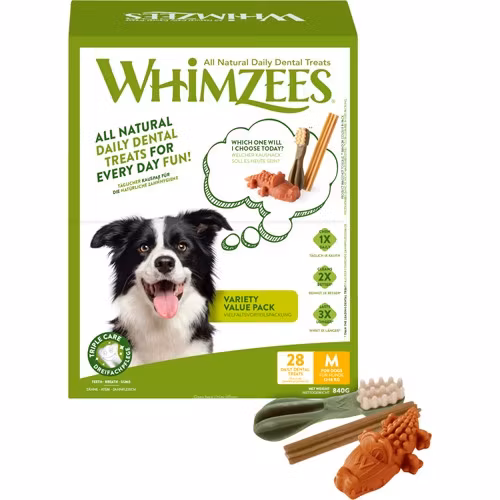 Whimzees Variety M til mellomstore hunde