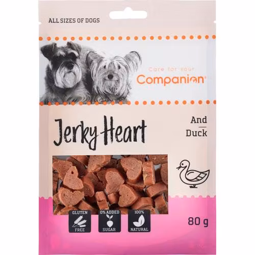 Companion Duck Jerky Heart