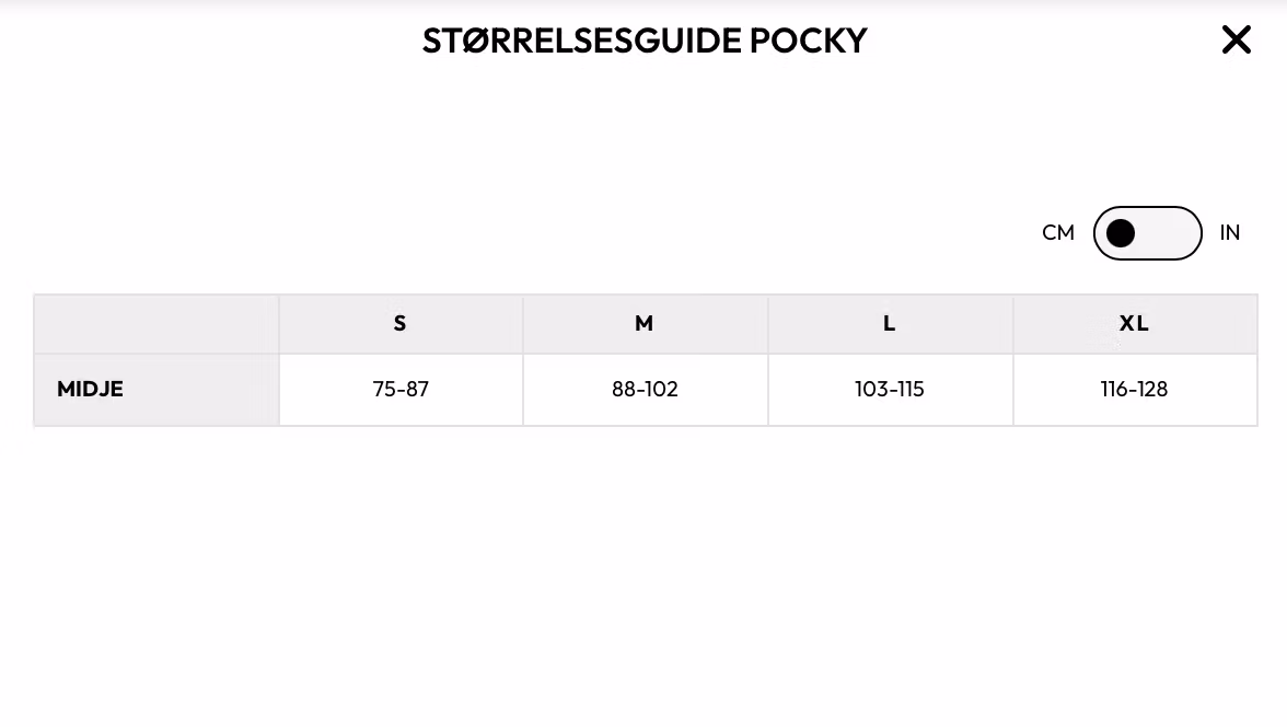 Treningsbelte POCKY
