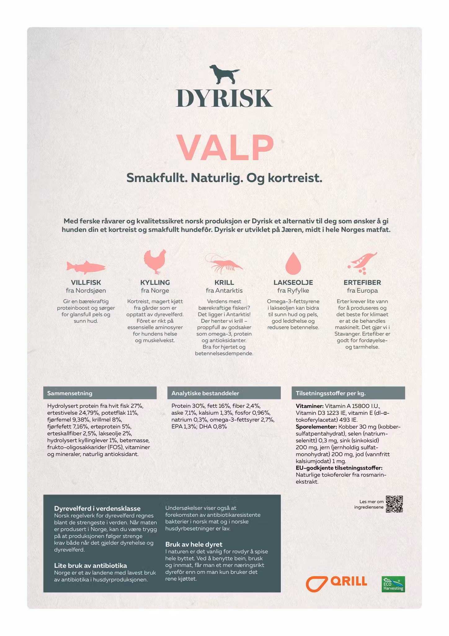 Dyrisk Valp 2 kg