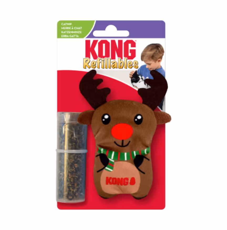 Katt - KONG Holiday Refillables Reindeer