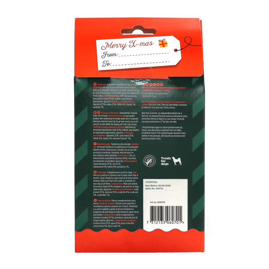 Julesnacks Hund 80g