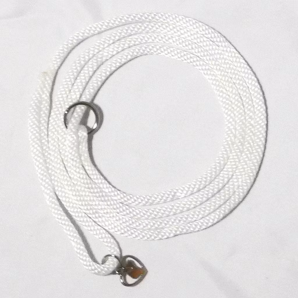 Vit Weathertop retrieverkoppel 150 cm x 0,6 cm