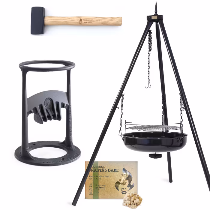 Vedklyvpaket + Braspanna