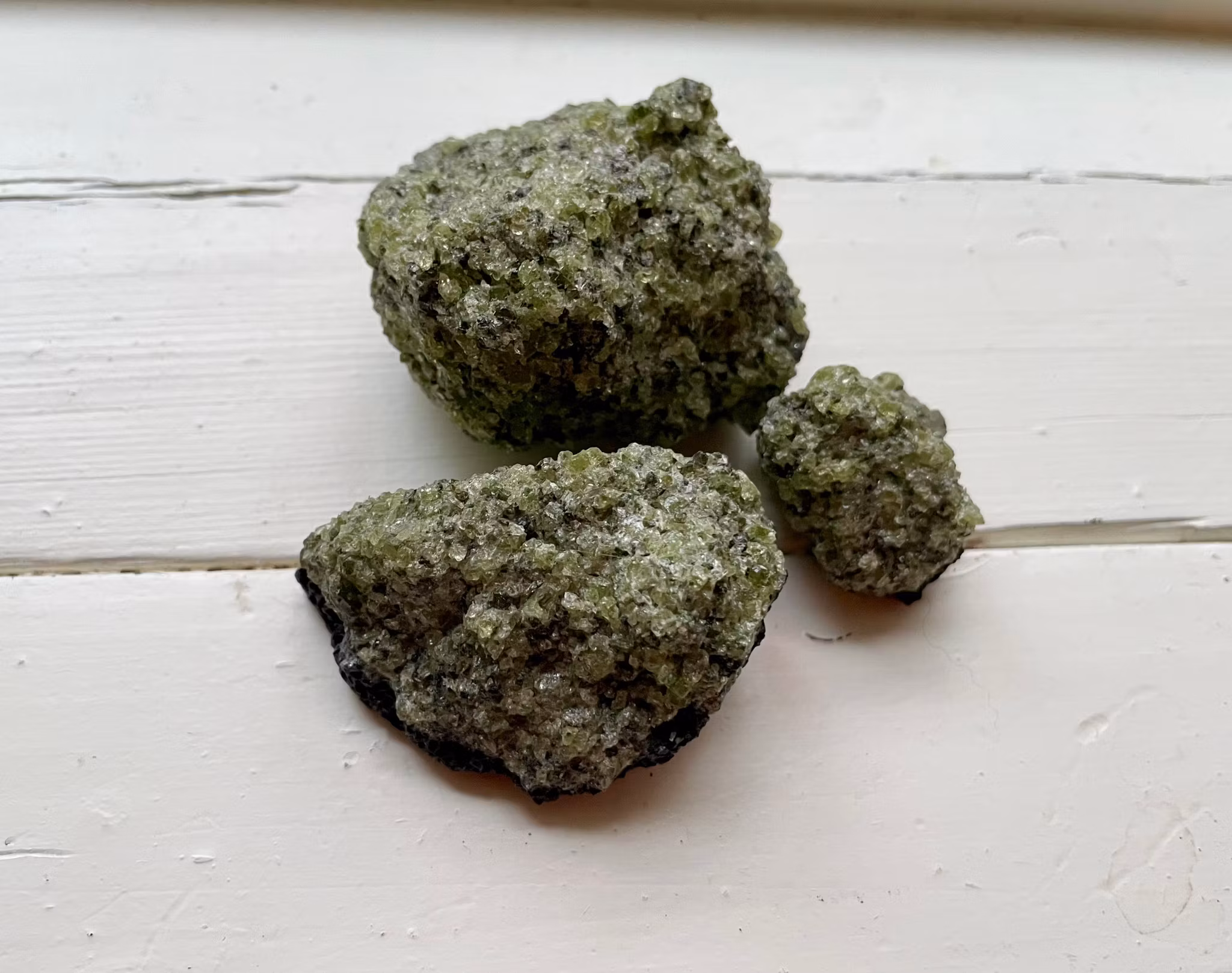 Olivin (Peridot) råa