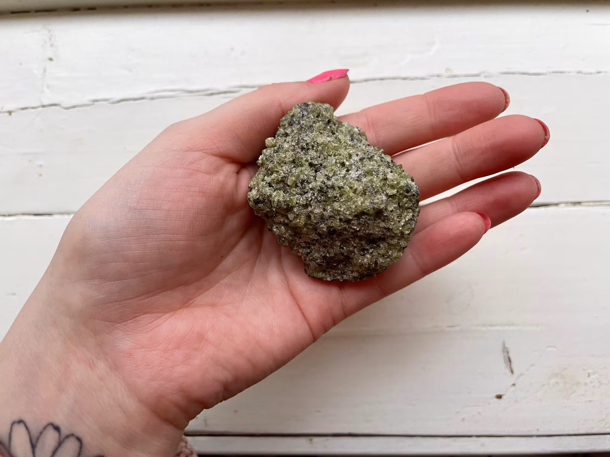 Olivin (Peridot) råa