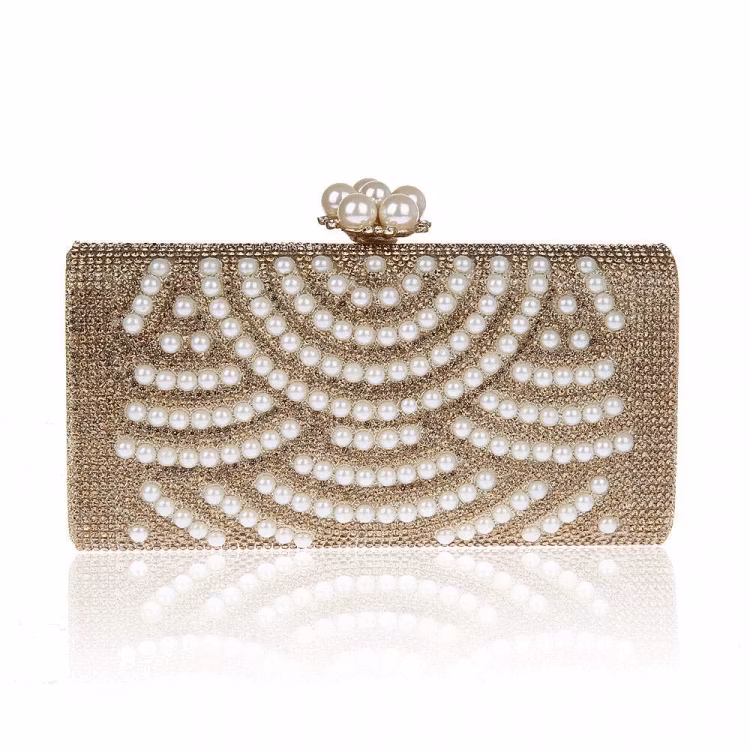 Golden Pearls Clutch
