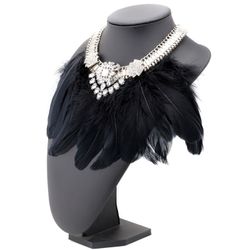 Feather Black Halsband