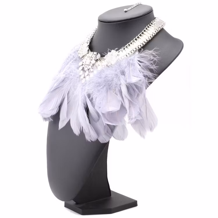 Feather Grey Halsband