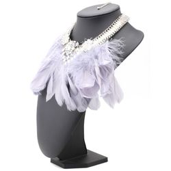 Feather Grey Halsband