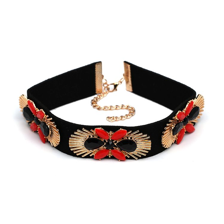 Abha Golden/Red Choker