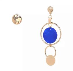 Asymmetric Bonnie Blue  Earrings