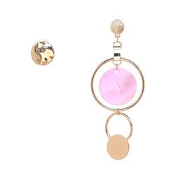 Asymmetric Bonnie Pink  Earrings