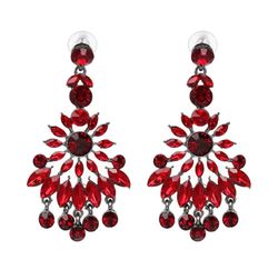 Nazly Crystal Red Örhängen