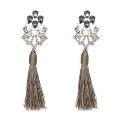 Örhängen Stina Grey Tassel
