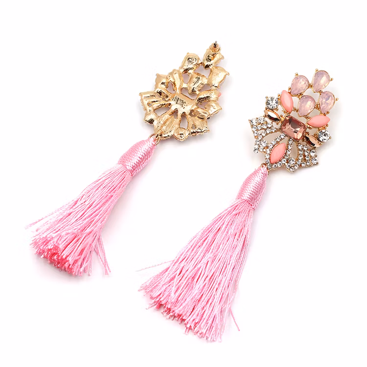 Örhängen Stina Pink Tassel