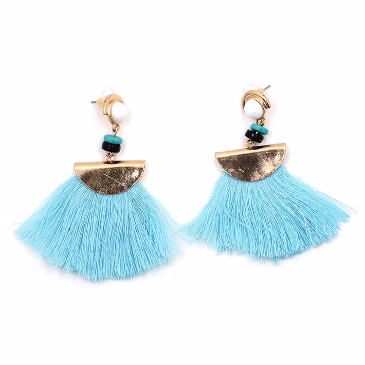 Carol Turquoise Tassel Örhängen