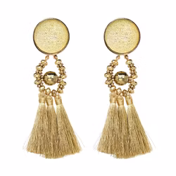 Amina Metallic Gold Örhängen