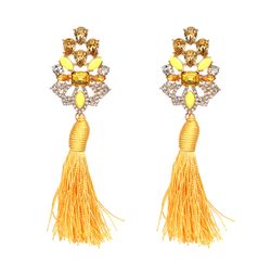 Örhängen Stina Yellow Tassel