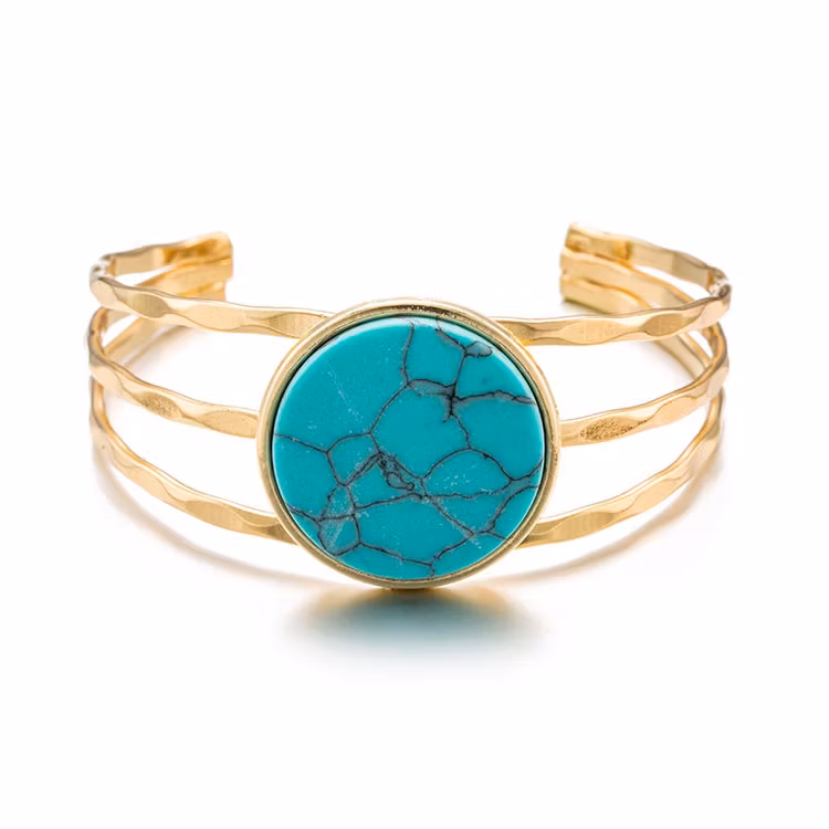 Ellen Turquoise  Marble Bracelet