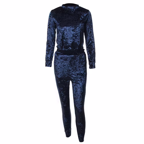 Mrs. Velvet Tracksuit Crushed Midnight Blue