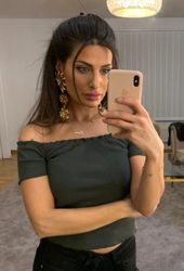 Adrianna Off Shoulder Top Dark Green