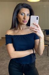 Adrianna Off Shoulder Top Navy
