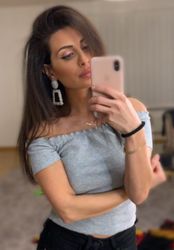 Adrianna Off Shoulder Top Grey