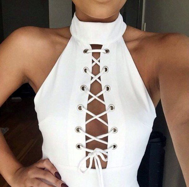 Zharah Crop Top White