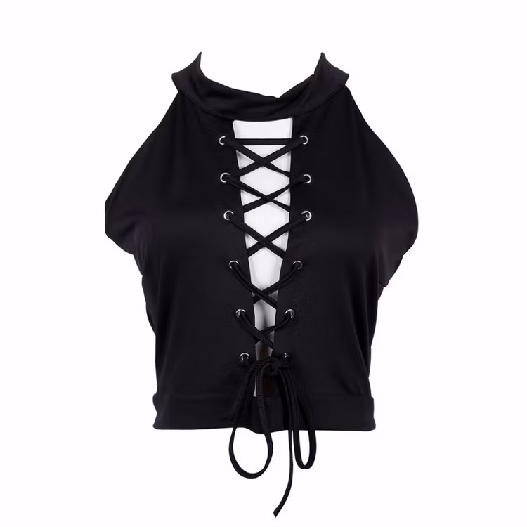 Zharah Crop Top Black