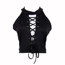 Zharah Crop Top Black