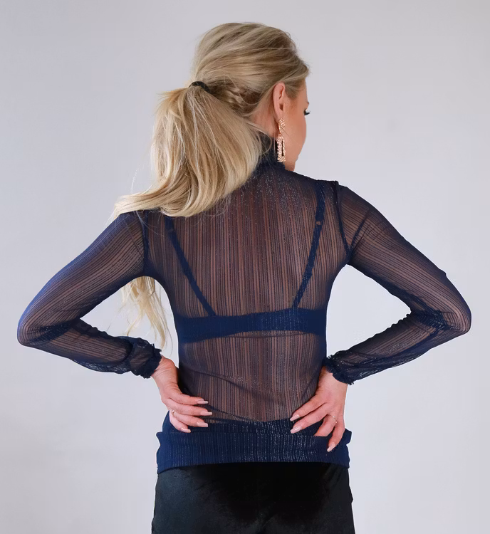 Roula Top Navy