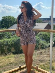 Snake Jumpsuit Brown