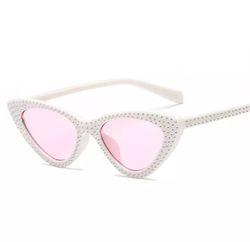 Cindy Sunglasses White/Pink