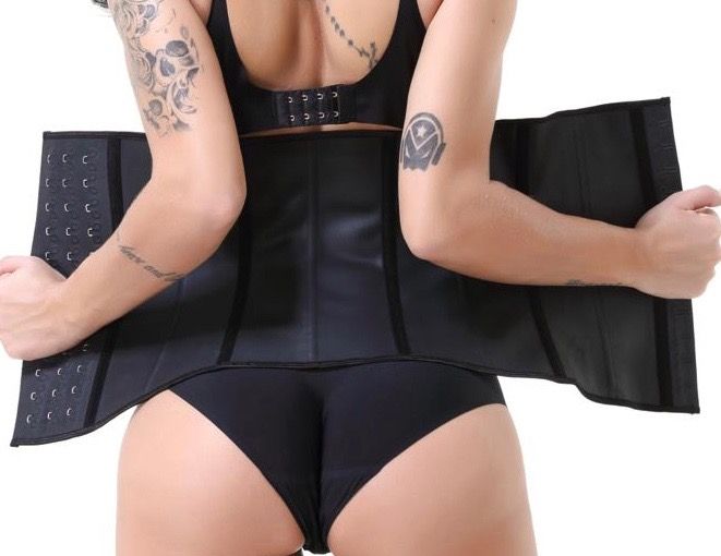 Detta är en waisttrainer/träningskorsett